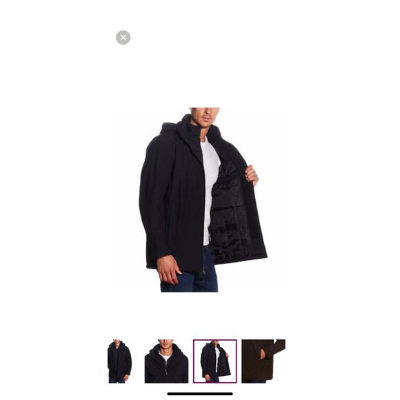 Weatherproof Men's Double Zip Tech Jacket Size L Removable Hood - Picture 8 of 8